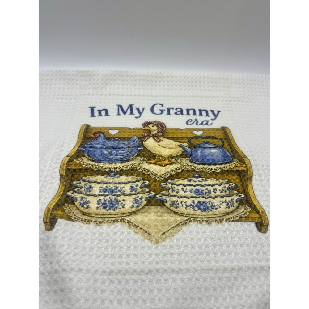In My Granny Era Dish Towel, 16 X 24,  Waffle Weave Microfiber Towel